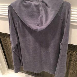 Soft velveteen hoodie